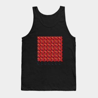 Abstract Red Tile Design Tank Top